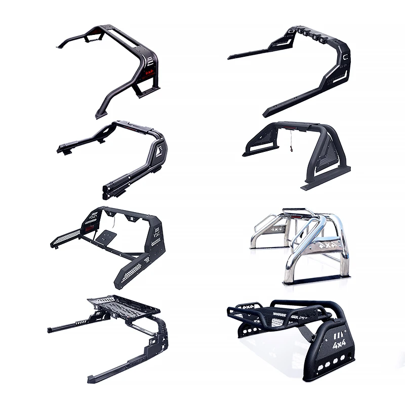 Newest Pick up Trucks Rear Accessories with Led Light Car Roll Bar for Toyota Tacoma Hilux Vigo Revo Nissan Navara NP300 D40 D22