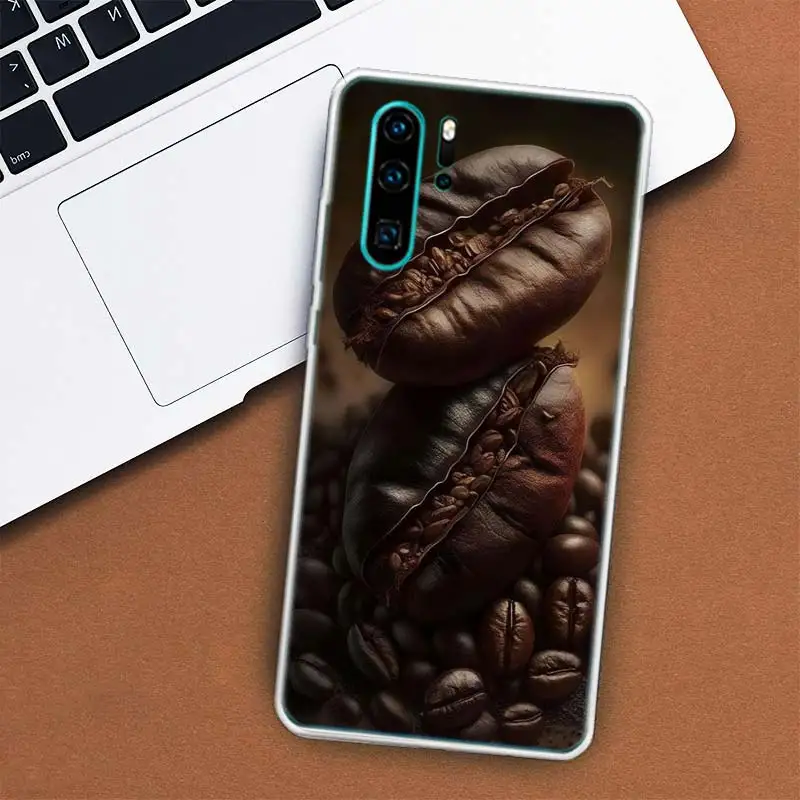 Newly Baked Coffee Beans Phone Case For Huawei Mate 40 Pro 30 20 Lite 10 Huawei P30 Lite P50 Pro P40 P20 P10 Cover Coque