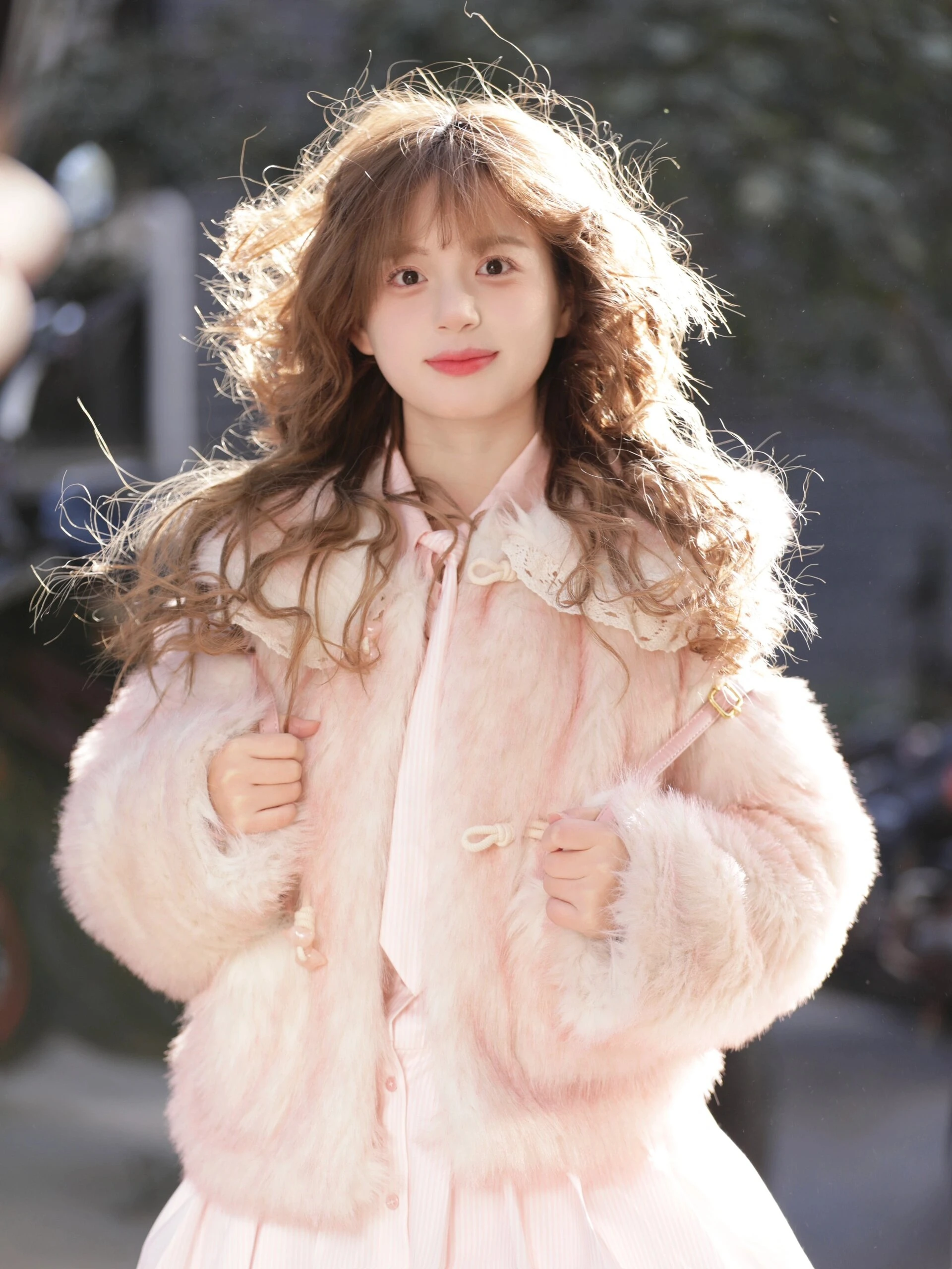 

Young Sle 2025 Fur Coat ort Thiened Women's Cotton Top Winter Faion Commute Sle ket Detail Long Sve