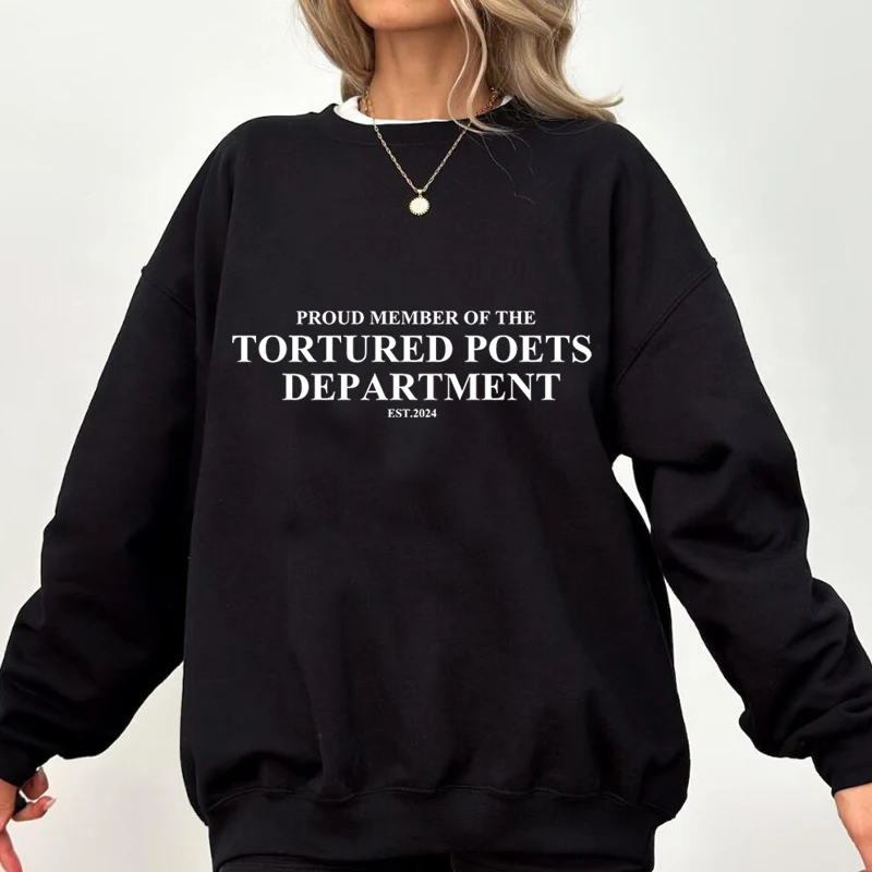 Tortured Poets Department Sweatshirt Love and Poetry Hoodies New Album Sweat Eras Tour Merch TTDP Crewneck Sweatshirts