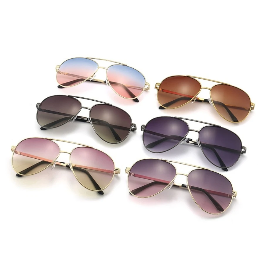 1PC Men's Fashion Sunglasses Metal Pilot Sunglasses Suitable for Daily Neutral