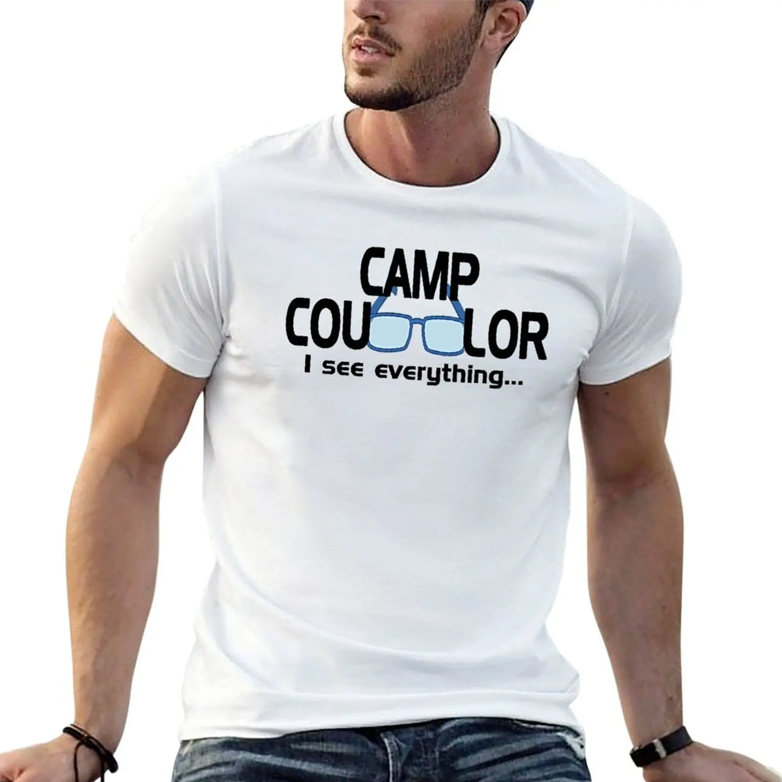 

Hilarious Camp Counselor I see everything T-Shirt men t shirt cotton 100% t shirt personalised T-Shirt