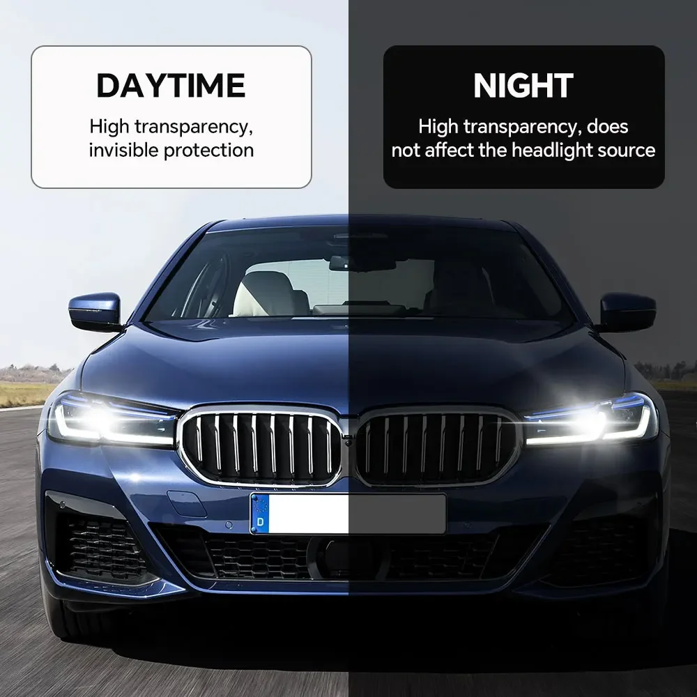 Protection Film For BMW 5 Series G30 M 2021-2023 Headlight Rearview PPF Precut Kit Clear Anti Scratch Transparent Sticker view 5