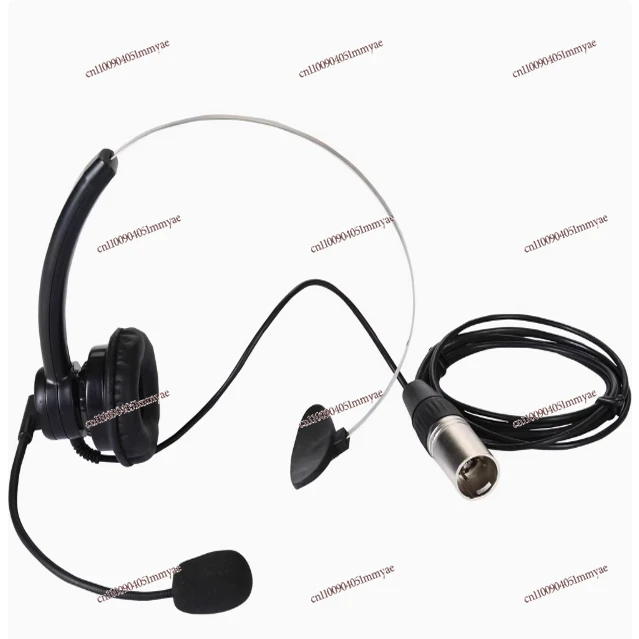 

Lightweight single-ear headset, electret microphone