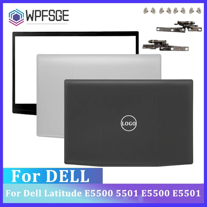 New for Dell Latitude 5500 5501 E5500 E5501 Laptop LCD Back Cover Front Bezel Palmrest Bottom Case Hinges G15 5500 0X0CWC 0CR8D3