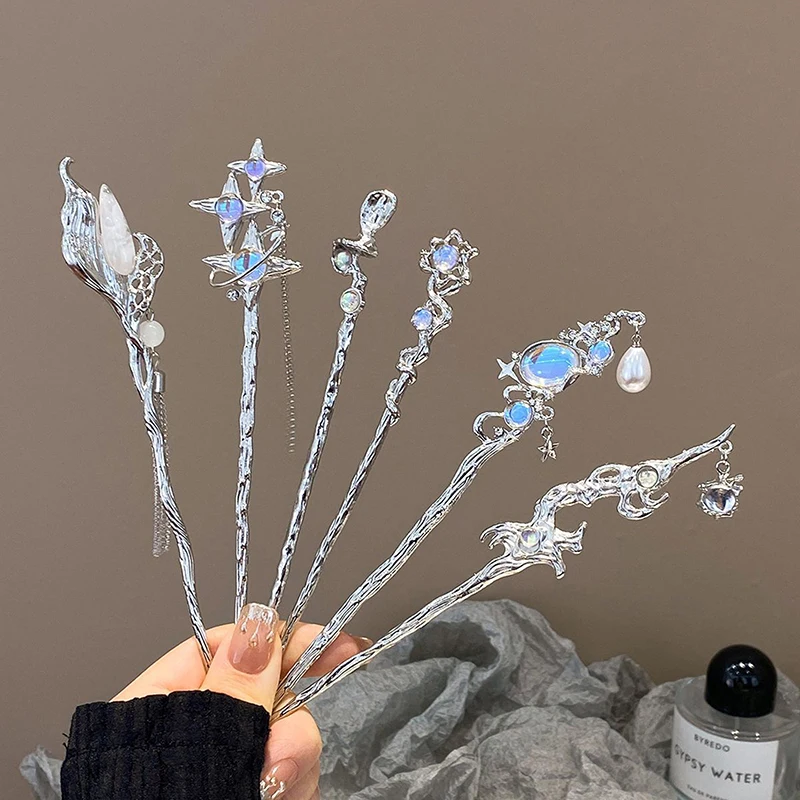 

Vintage Chinese Style Hairpins Handmade Hair Sticks For Women Girls Exquisite Hair Fork Versatile Hair Accessories Gifts