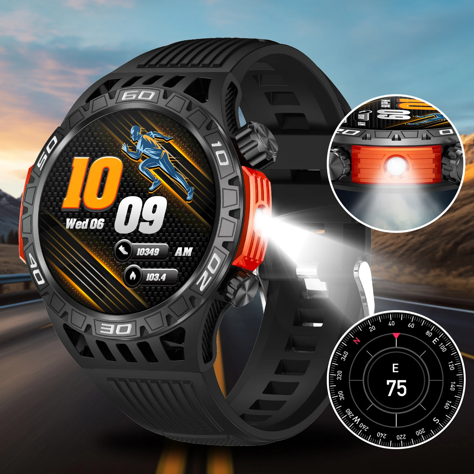 HOT With wireless call function, compatible with Android and iPhone, sports watch, application control, SMS reminder