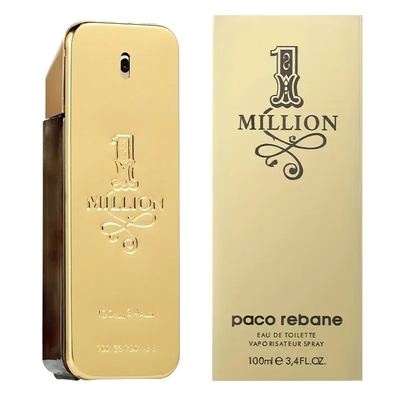 Original 100 ml Million Gold Hombre-Parfüm, langlebig, stark, maskuline Männer, Geschmackhoi, Дуит, würziges Pheromon-Köln-Körperspray