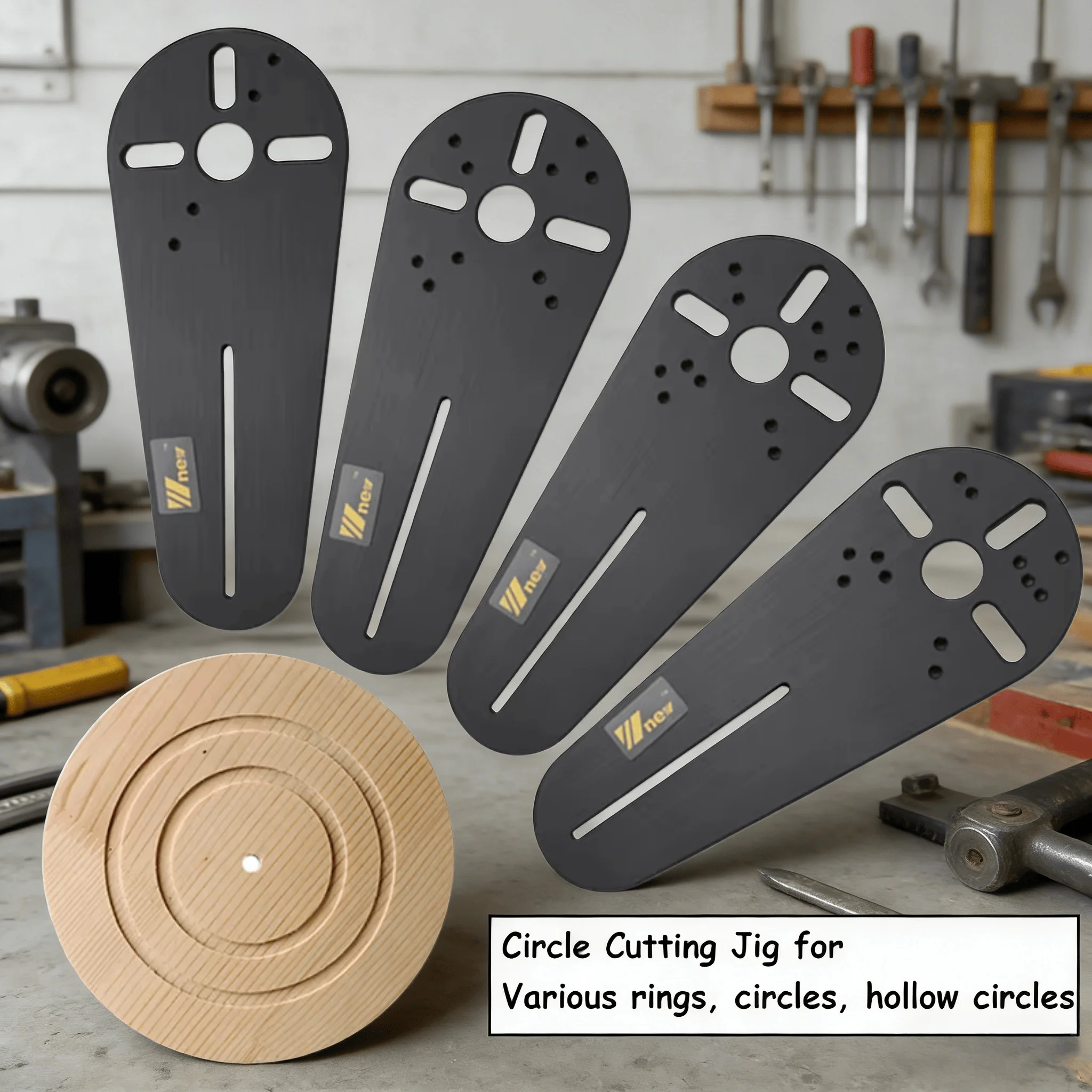 

Circle Cutting Jig for Bosch Makita Electric Hand Trimmer Wood Router Circle Milling Groove DIY Tools Woodworking Milling