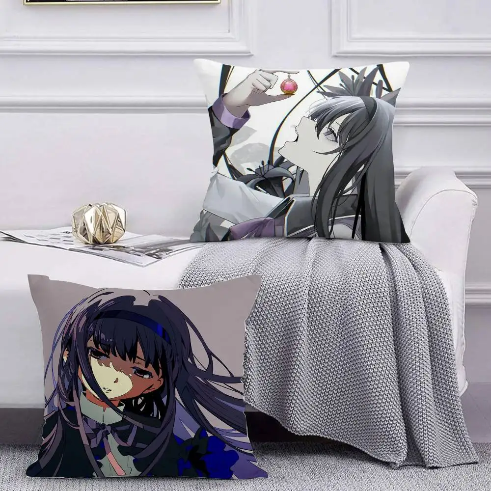 Puella Magi Madoka Magica Homura Akemi Pillow Case for Sofa Living Room Home office Decor Protective Cover