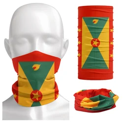 Grenada Flag Pattern Face Bandana Men Sport Neck Gaiter Seamless Multi-functional Tube Scarf for Women Dustproof Cycling Running