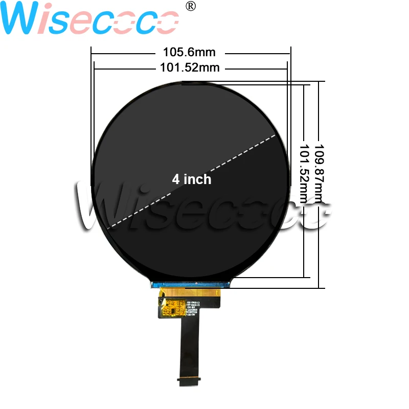4 Inch 720*720 Round Display IPS Screen Circle Circular TFT LCD Module Panel LCM Type-C Driver Board For Raspberry Pi