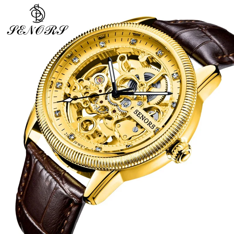 2023 Fashion Automatic Watch Men's Casual Brand Mechanical Watch Leather Butterfly Buckle Waterproof Clock Reloj Hombre NEW