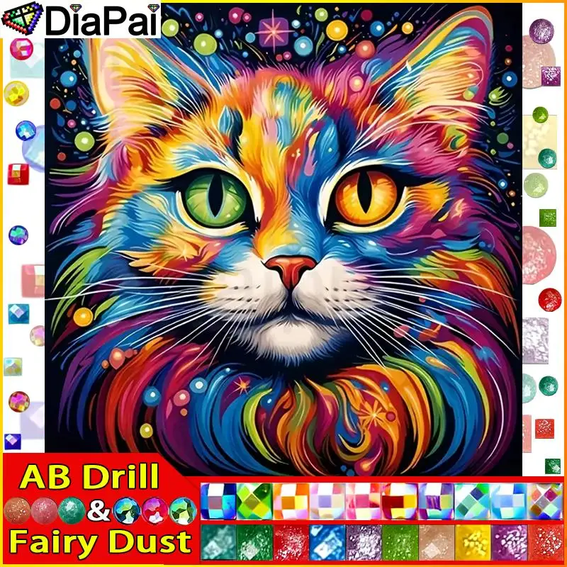 DIAPAI Fairy Dust AB 5D Diamond Embroidery Needlework Kit 