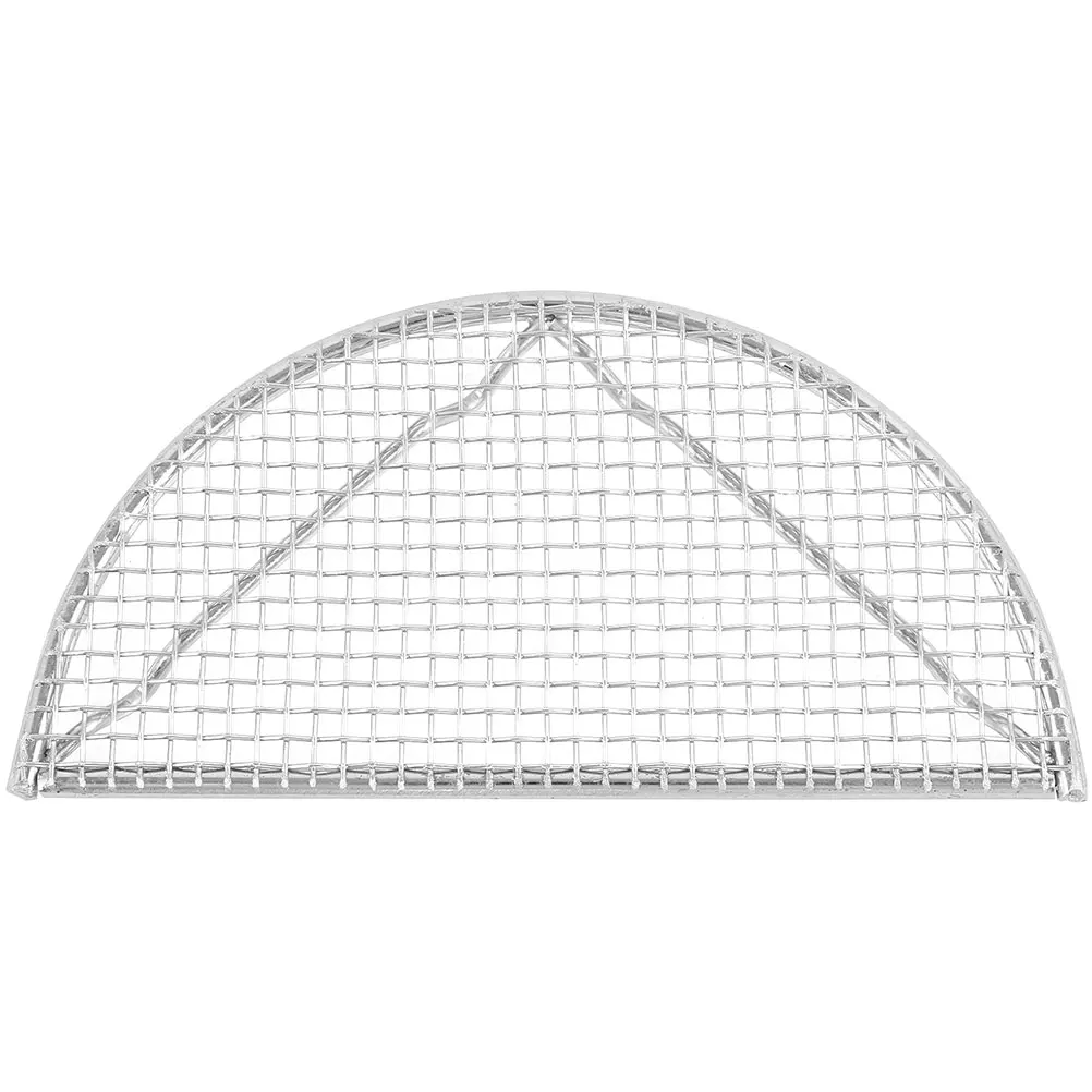 

Household Semicircle Stainless Steel Grill Mesh Barbecue Net Outdoor Practical Grill Cooling Rack Bbq Semicircle Barbecue Net