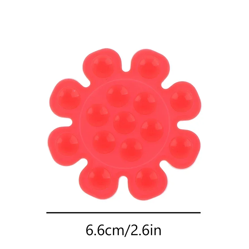 Silicone Sucker Colorful Sunflower Suction Cup Portable Sucker Support Mount Phone Fixed Pad Anti-slip Mobile Phones Stand