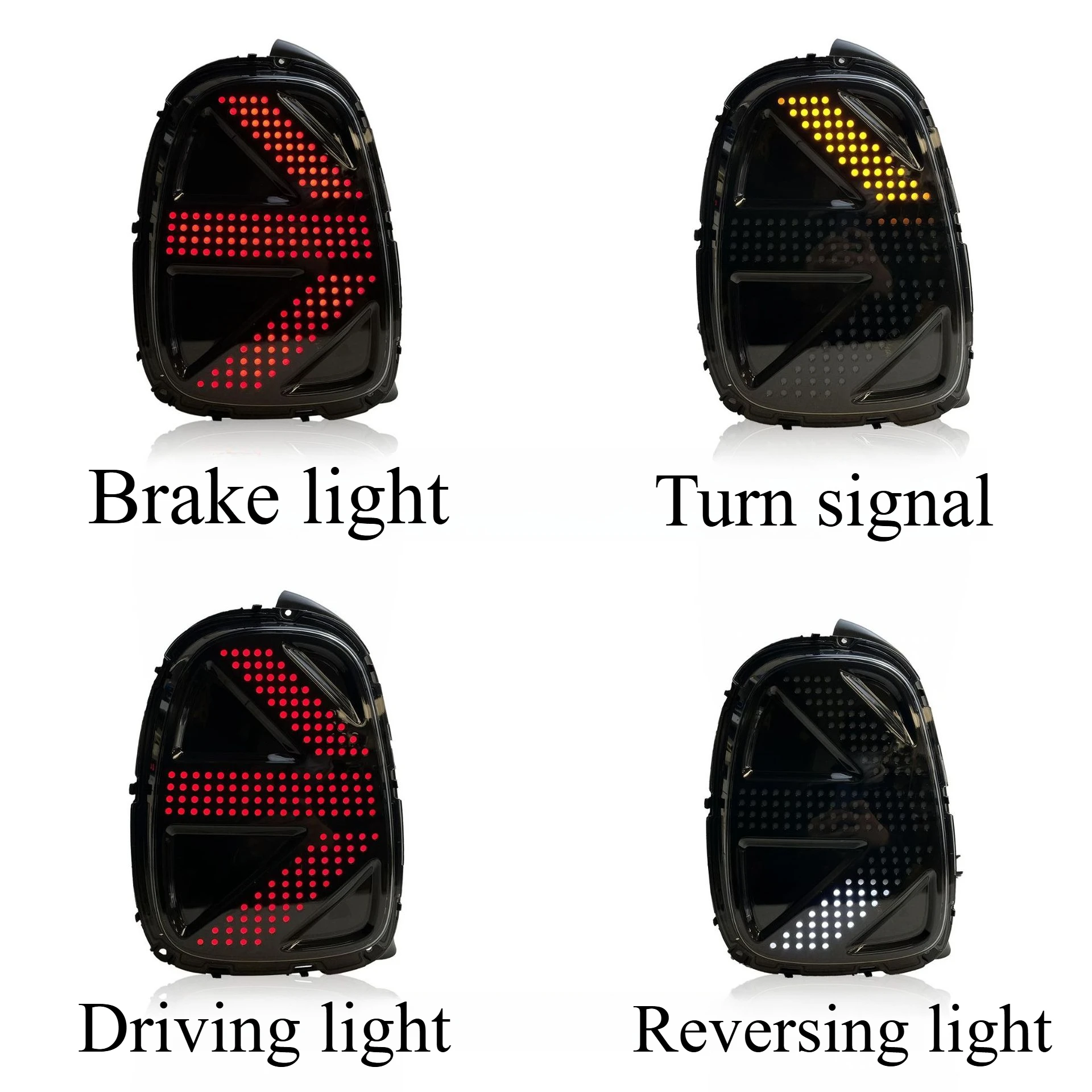 2x Feux arrières gris fumé Union Jack LED Mini F55 F56 F57 (2014-2020 2x Feux arrières gris fumé Union Jack LED Mini F55 F56 F57 (2014-2020