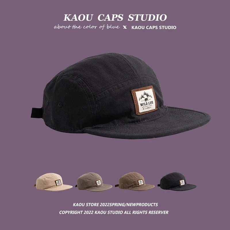 رائجة البيع ريترو الهيب هوب قبعة بيسبول حافة مسطحة للجنسين زوجين قبعة الكورية الشارع الموضة العصرية كل مباراة الرجال النساء عادية