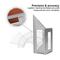 T-Type Woodworking Gauge Ruler Multifunction Ruler 45 90 Degree Measurement Tool Carpentry Mark Line Measuring