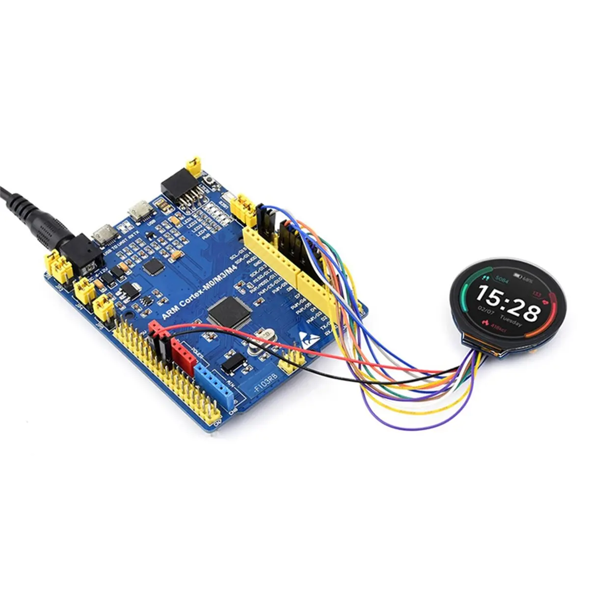 1.28 Inch Touch LCD Display Module GC9A01 Drived CST816S Capacitive Touch Control Chip 240x240 IPS SPI Communication