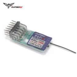 DUMBORC Micro 6CH 2.4G Gyro Receiver P6FG Mini 4.8-10V for X4 X6 DDF-350 Transmitter Remote Controller MN90 RC Car Boat Tank Toy