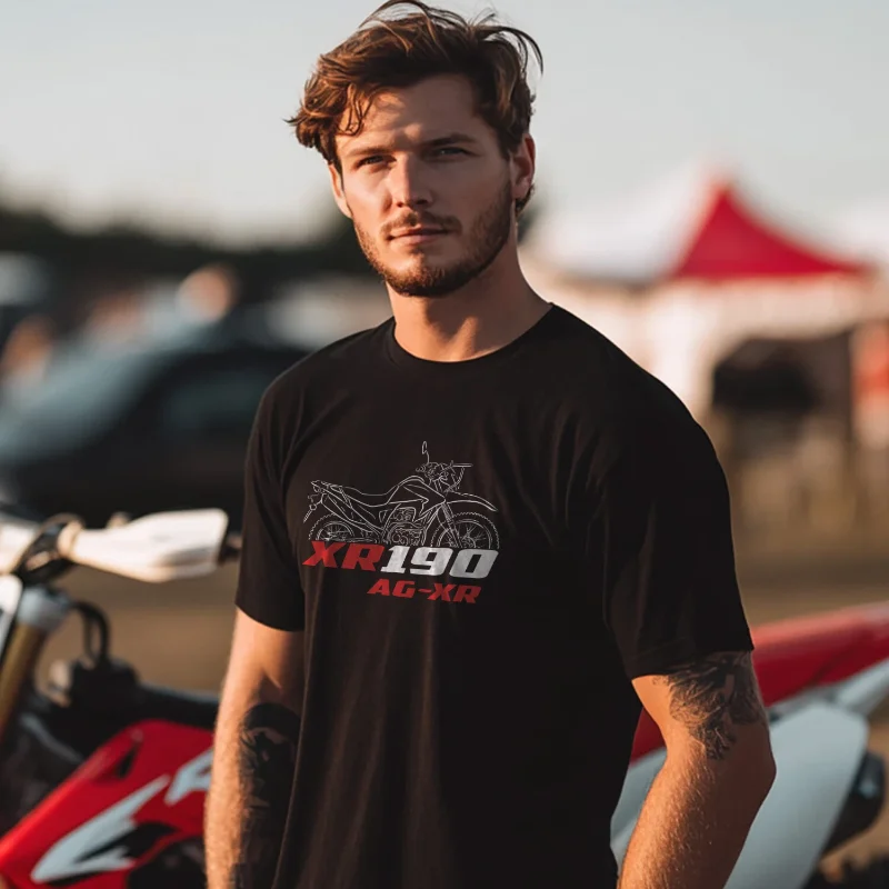 

New XR190 AG-XR 2017-2024 Motorcycle Graphic T-Shirt 100% Cotton O-Neck Short Sleeve Summer Casual Mens T-shirt S-3XL