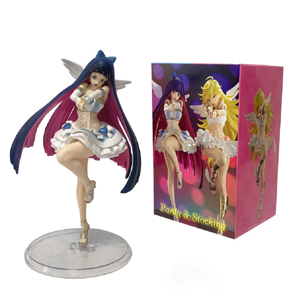 Original Panty & Stocking with Garterbelt Figure Panty Stocking Action Figure PVC Model Collection Anime Figurine Birthday Gift view 3