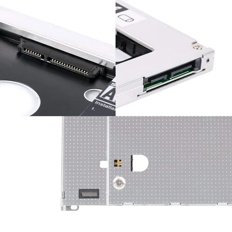 2nd HDD SSD Hard Drive Caddy Tray Replacement for MacBook Pro 13/15/17 A1278 A1286 A1297 2008-2012 2.5 Inch 9.5MM