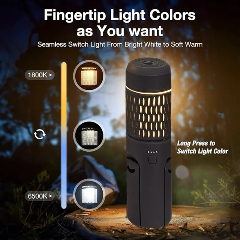 

AA67-Telescopic LED Camping Lantern,Tripod Base, Handiness For Adventure, Hiking, Fishing - Enhanced Campsite Ambiance