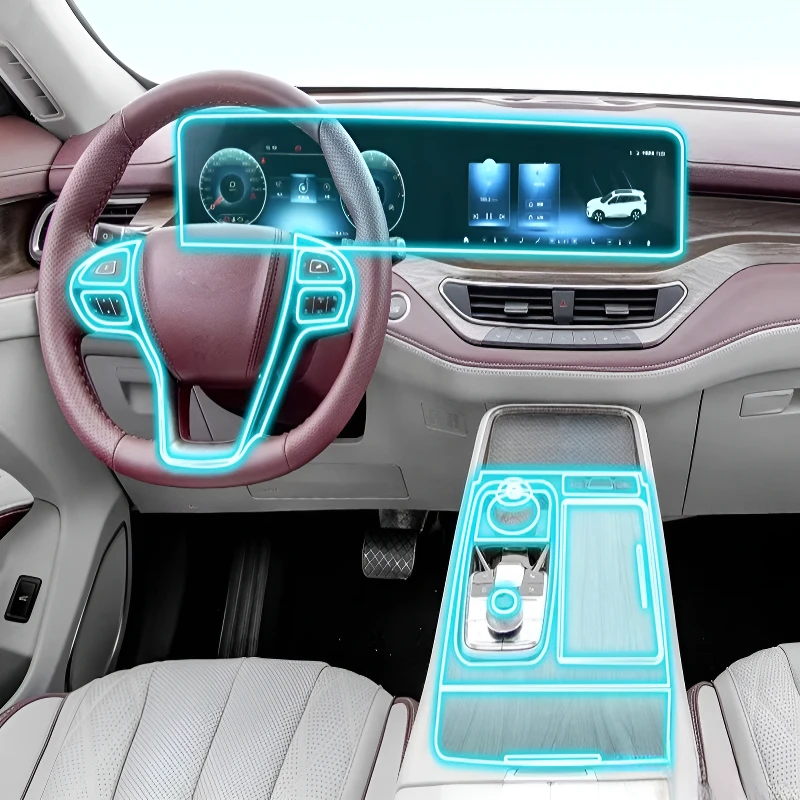 

ДЛЯ Ford Lingyu New Energy 2025, мультимедийная навигация, прозрачная защитная пленка от царапин, модификация