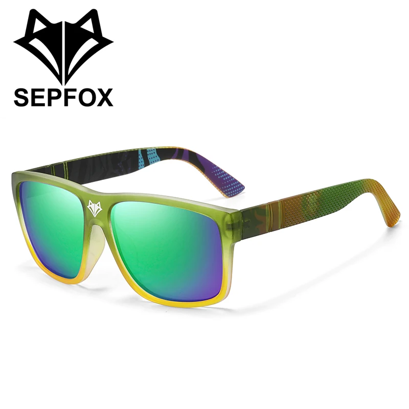 

SEPFOX Men Polarized Fishing Glasses Cycling Riding Hiking Driving Sunglasses For Outdoor Sports Mirrored Lens UV400 Eyewear