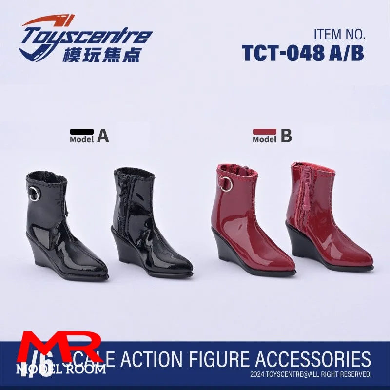 Toyscentre TCT-020 TCT-029 TCT-050 1/6 Female High Heels Short Boots Hollow Shoes Model Fit 12\'\' Soldier Action Figure Body Doll