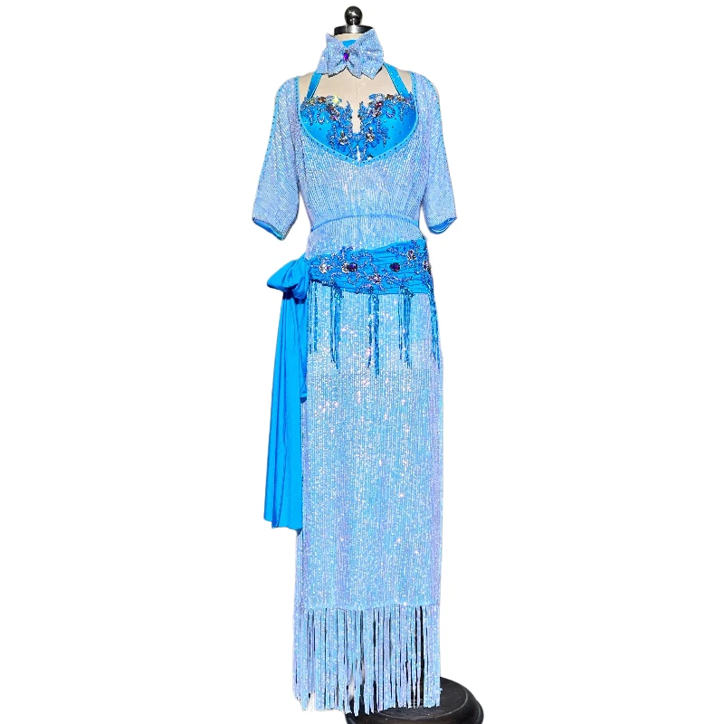 

Belly Dance Competition Costume Dress for Women Bellydancing Baladi Robe Csutomized Ladys Oriental Shaabie Performance Skirt