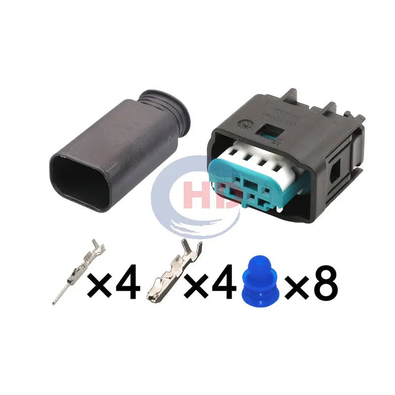 

1-20 sets 4pin Oxygen Sensor Wiring Socket Waterproof Connector 1-967584-3 HD041-0.6-21BL