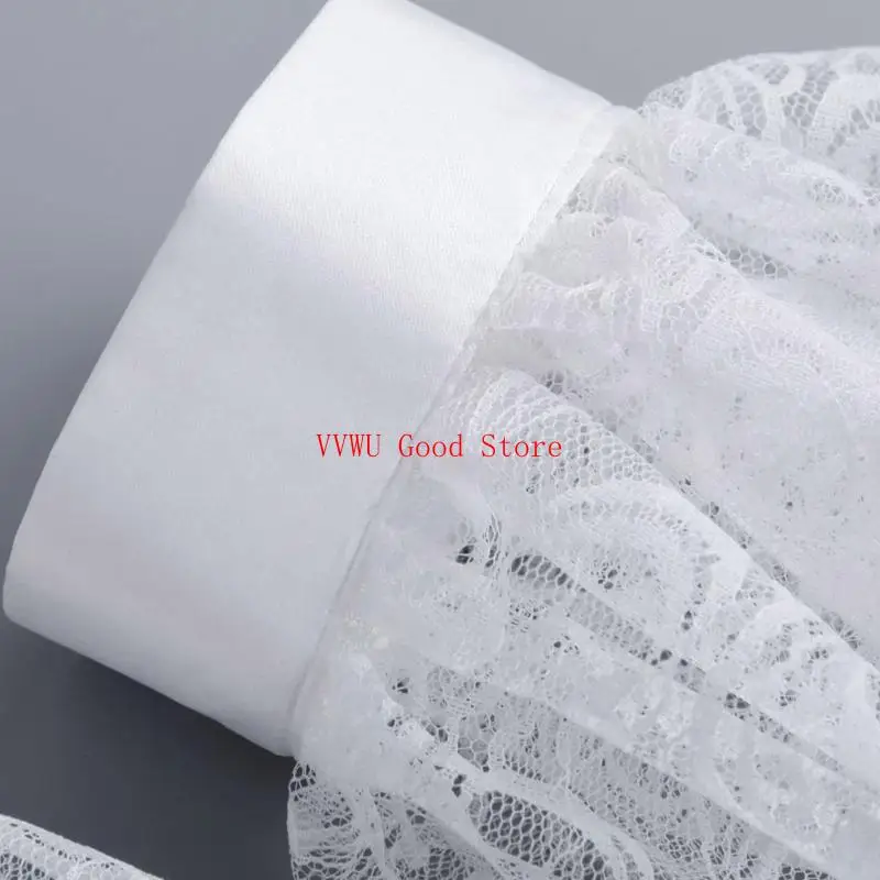 Afneembare ruches polsband voor meisjes kleding voor shirt of jurk