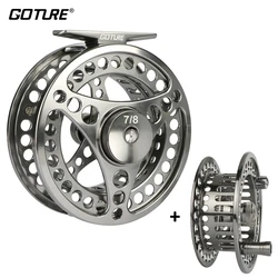 Goture Fly Fishing Reel 3/4 5/6 7/8 9/10 WT 2+1BB CNC-machined Left/Right Large Arbor Fly Wheel Spare Spool Fishing Tackle