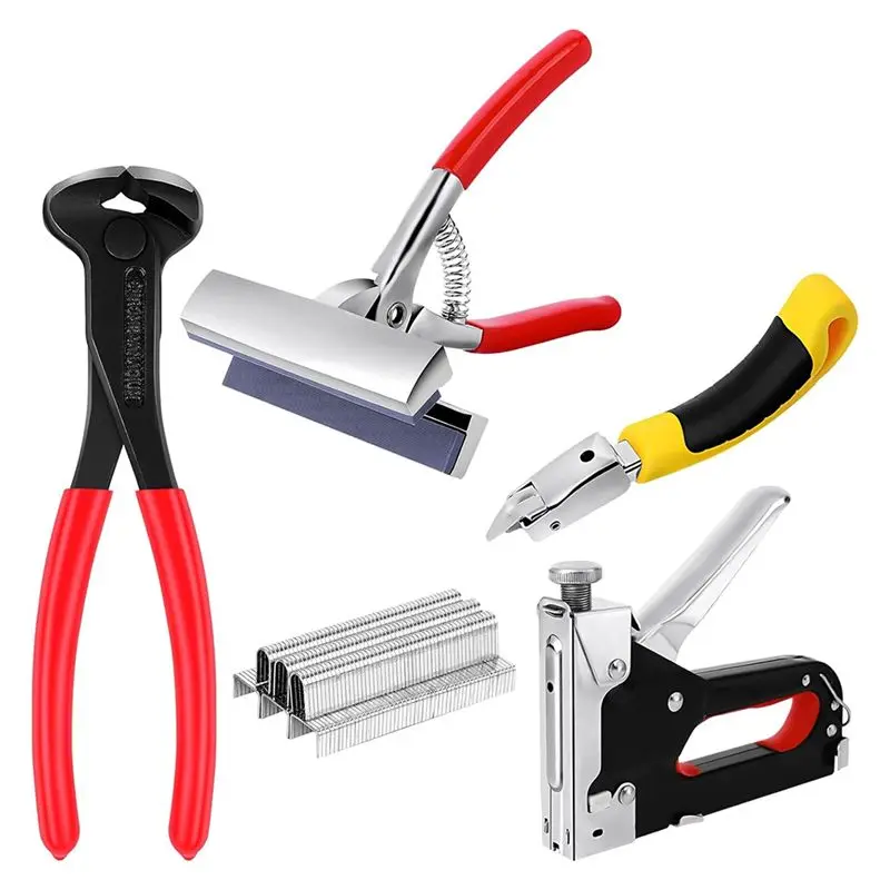 

Классические плоскогубцы для растяжки холста с помощью кусачек и устройство для удаления скоб с 600 скоб, плоскогубцы для растяжки холста