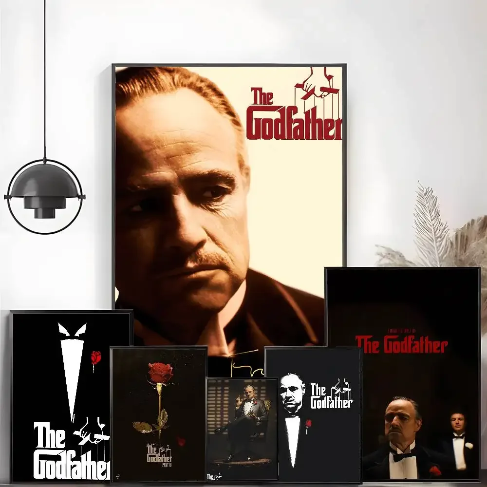 Movie Sticky The Godfather Poster High-definition Art Sticker Self Adhesive Waterproof Home Decoration For Living Room