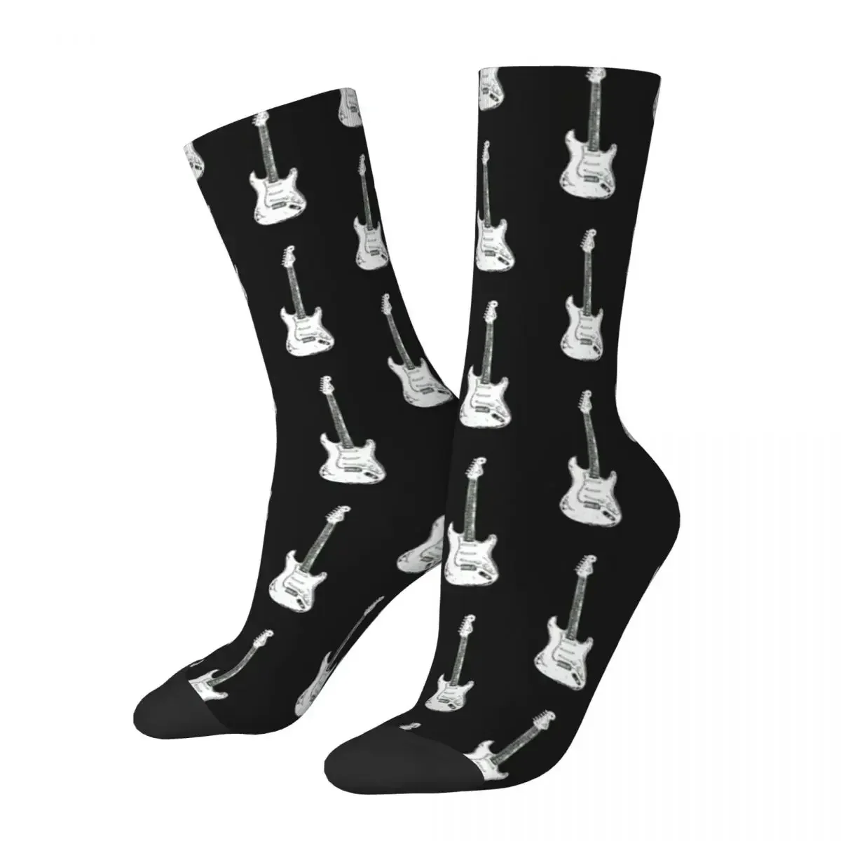 Guitar Design Socks Harajuku High Quality Stockings All Season Long Socks Accessories for Unisex Birthday Present