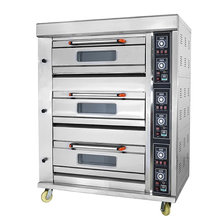 

Machine For Commercial gas 2 deck 4 trays bakery oven bread making machine cake baking