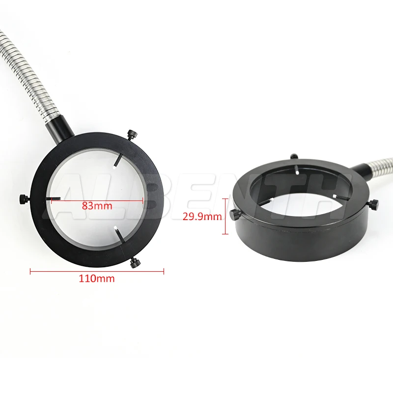 20W Cold Fiber Optic Microscope O-Ring Light Illuminator With 1.0M Fiber Optic