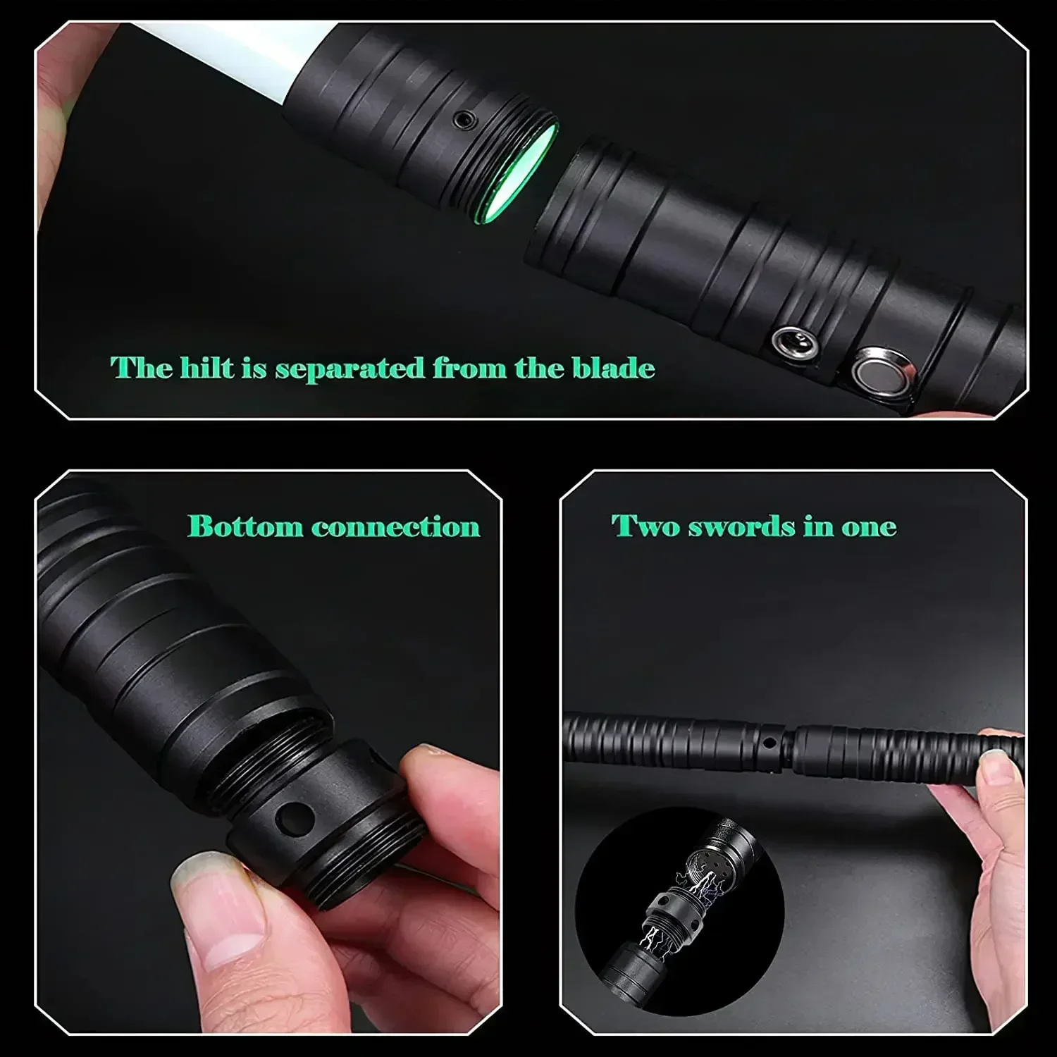 KK 80 centimetri Mini Spada Laser 7 Colori Cambiano Manico In Metallo Spada Laser Pesante Duello Suono Due in Uno Luce Sciabola Cosplay Puntelli di Scena