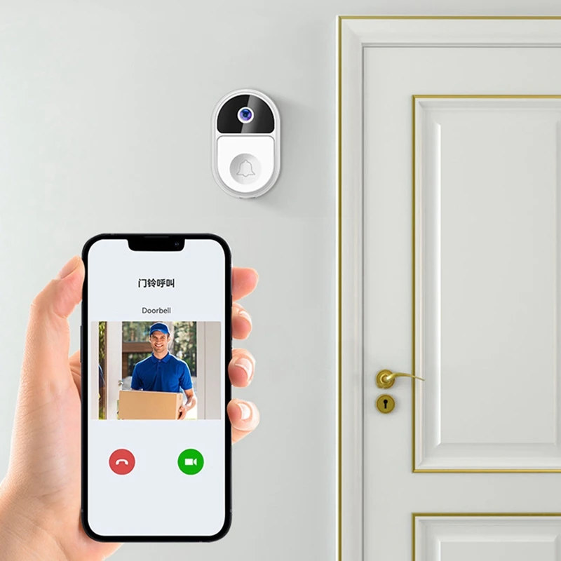 Wifi Door Bell 1080P Waterproof Real Time Tuya Smart Doorbell Wireless Intercom Door Bell Tuya Intercom Camera