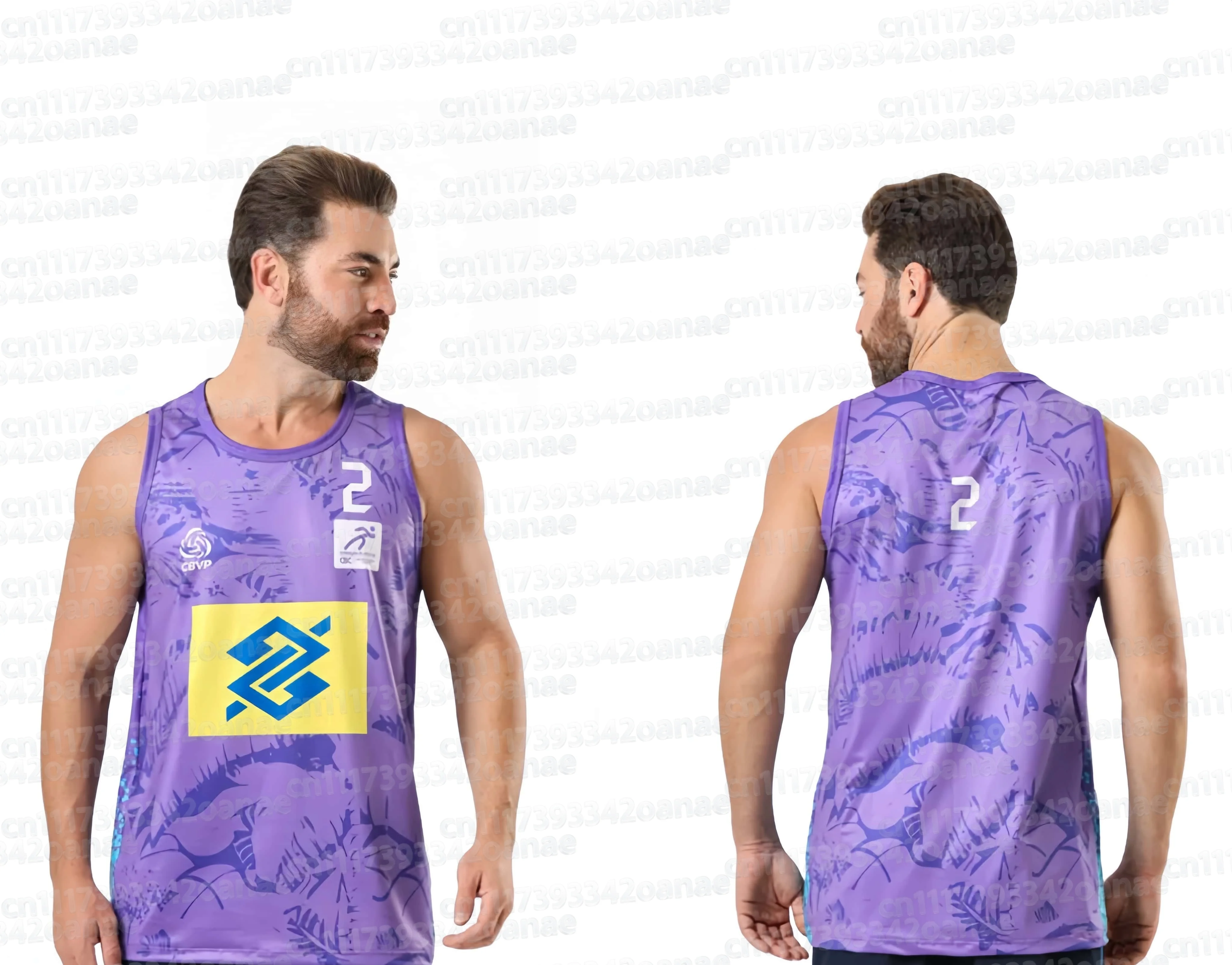 Herren-Volleyballtrikot, ärmelloses Tanktop für Wettkämpfe, Sport-Trainingsweste, Volleyball-Uniform, Unisex, passend für die ganze Familie. – Detail 4