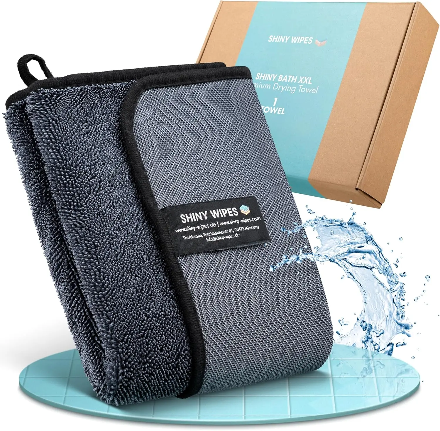 

Салфетки Shiny Wipes XL для сушки, оригинальная модель, ультра-впитывающие, с витой петлевой структурой, не оставляют следов.