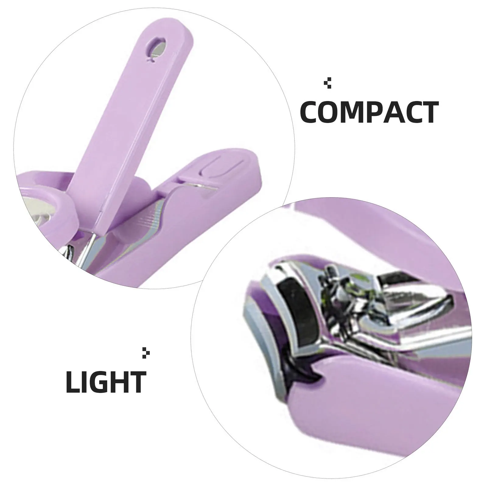 1Pcs Rustproof Stainless Steel Nail Clipper with Bright LED Lamp and Rotatable Magnifying Glass Lightweight Portable Nail Cutter