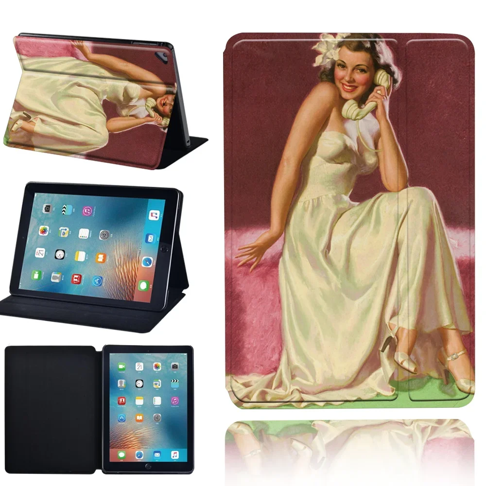 

Tablet Case for Apple IPad 9th Generation Case 7th 8th Gen Mini 6 IPad Mini 4 5 6 Cover Pu Leather Protective Stand Cover