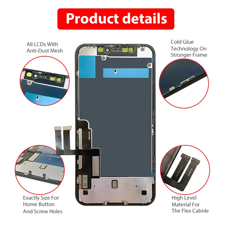 INCELL LCD Ecran For iPhone 11 Display Touch Screen A2221 A2111 A2223 Digitizer Pantalla Replacement Assembly No Dead Pixel