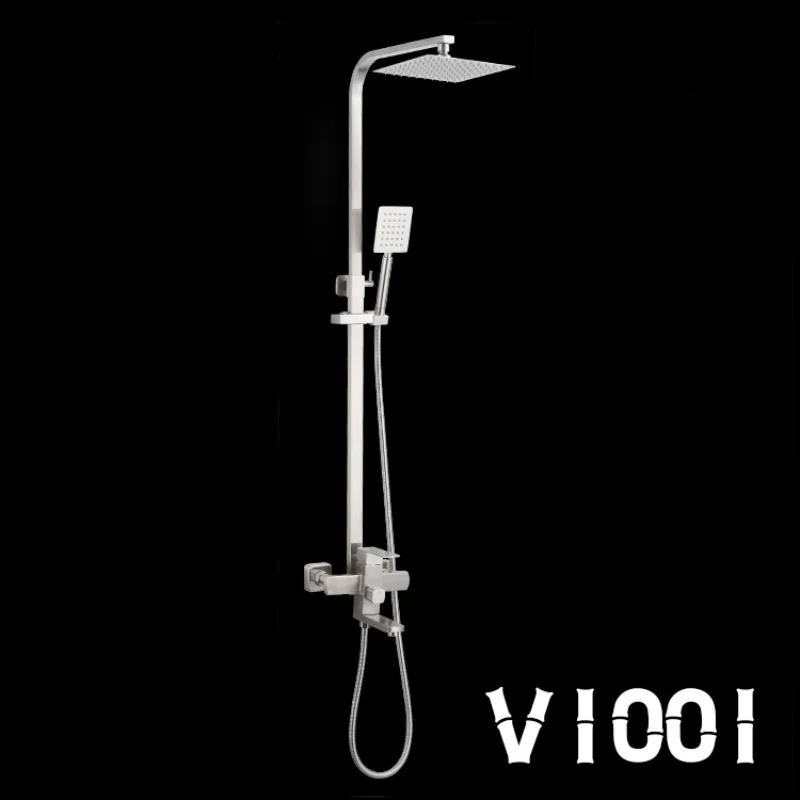 304 Stainless Steel Lifting Pressurized Hot&Cold Water Saving Bathroom Shower Set