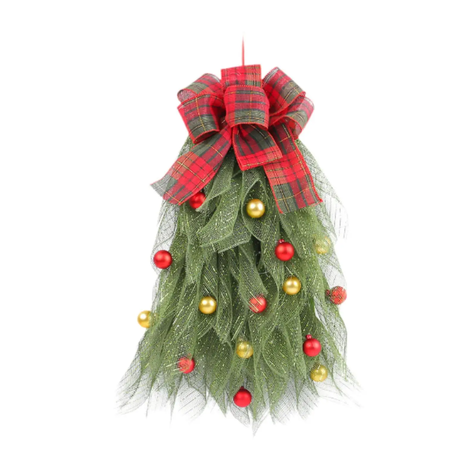 Christmas Swag for Front Door Teardrop Trim Wreath for Festival Celebration